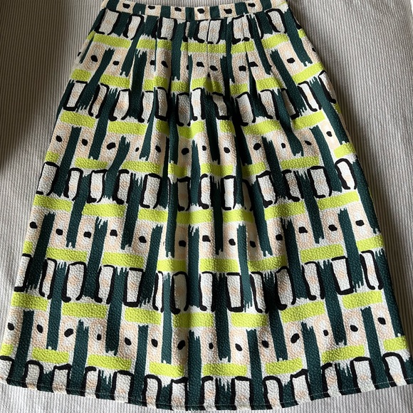 Paul Smith abstract print A-line skirt, size S. - Picture 1 of 6